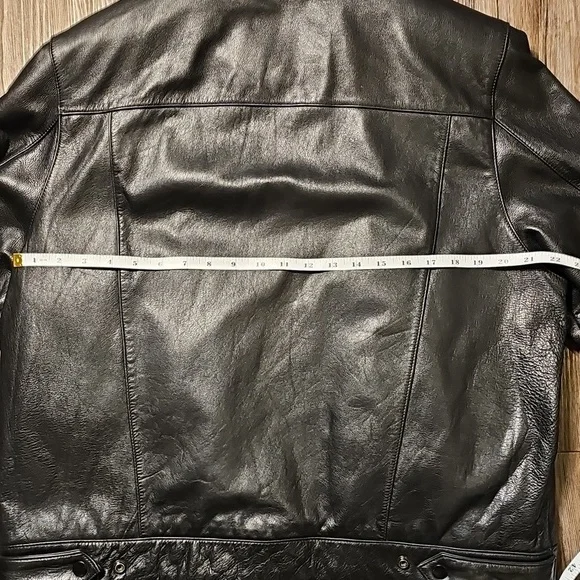 Womens Wilson Leather Experts Collared Leather Bomber Moto Jacket XL - Picture 6 of 10
